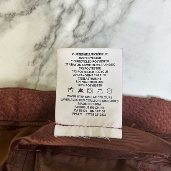 FRANK & OAK Eleanor Slim Fit Pant Size 8 - Picture 7 of 11